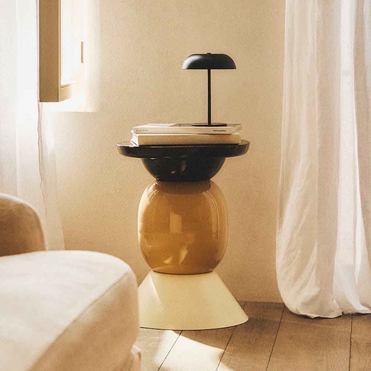 Side table, Zara Home x Collagerie, €119, Zara Home