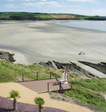 Bride on the Headland Inchydoney