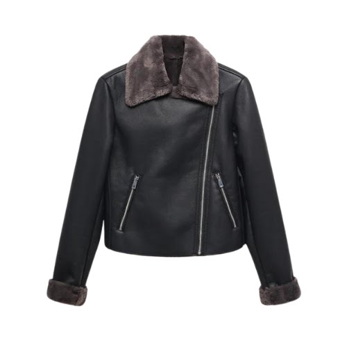 Faux Shearling-Lined Jacket, €79.99