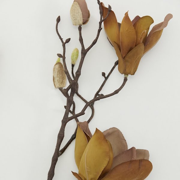 Brown Magnolia faux flower, €21