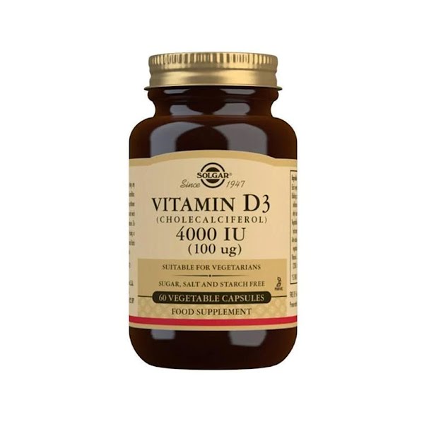 Solgar Vitamin D3 4000 IU 100ug Vegetable Capsules