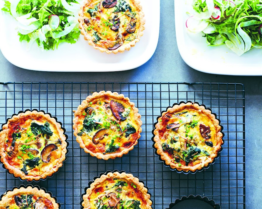 Sunday Brunch: Japanese-inspired spinach and mushroom quiche
