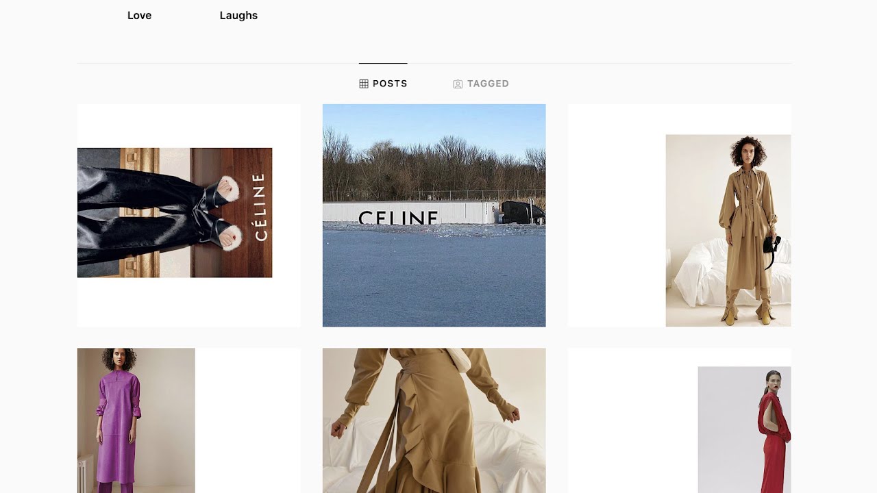 Old céline discount instagram