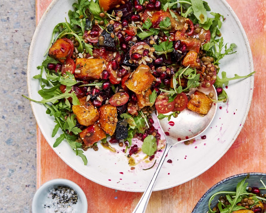 Vegan Monday: roasted beets & butternut squash with tahini