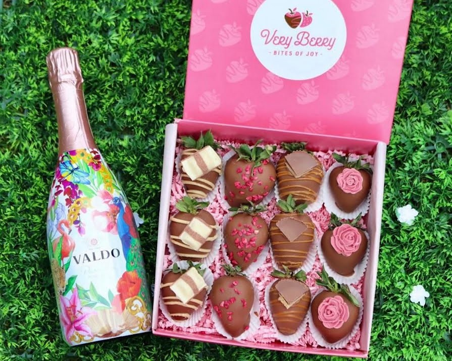 WIN two gift boxes of chocolate-covered strawberries and sparkling rosé