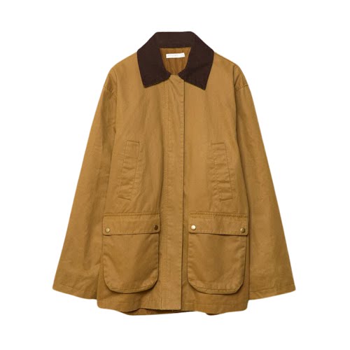 Stradivarius Waxed Parka, €79.99