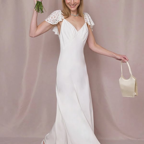 Esme – Lace Ivory Lace Ruffle Maxi Dress, €1,091, Rixo