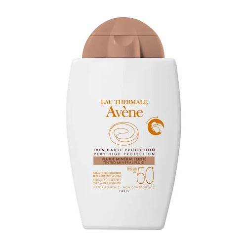 Avene Tinted Mineral Fluid SPF 50+, Was €25.50, Now €19.13