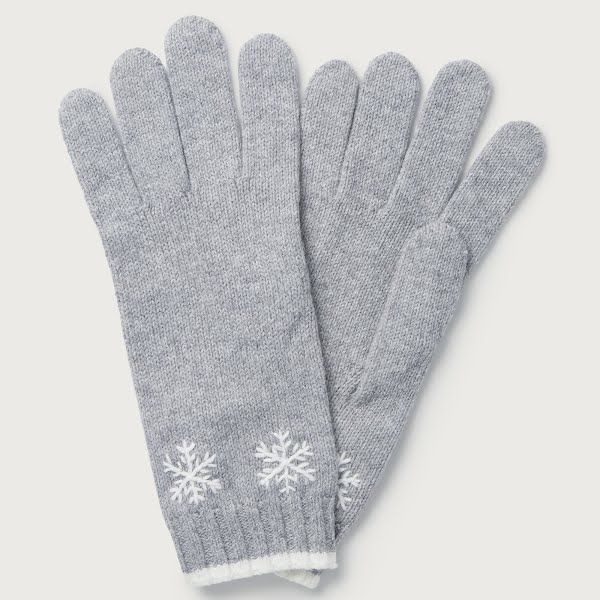 Organic-Cotton Snowflake Gloves, €64