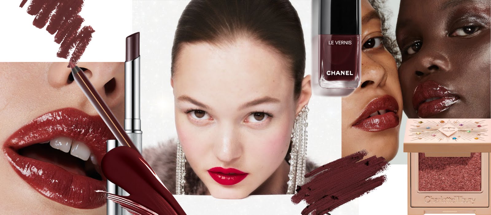 Burgundy beauty is all you need this party season