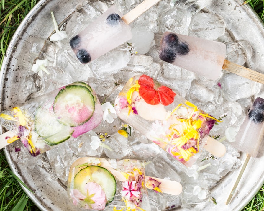 Your bank holiday weekend needs these cucumber and elderflower cordial popsicles