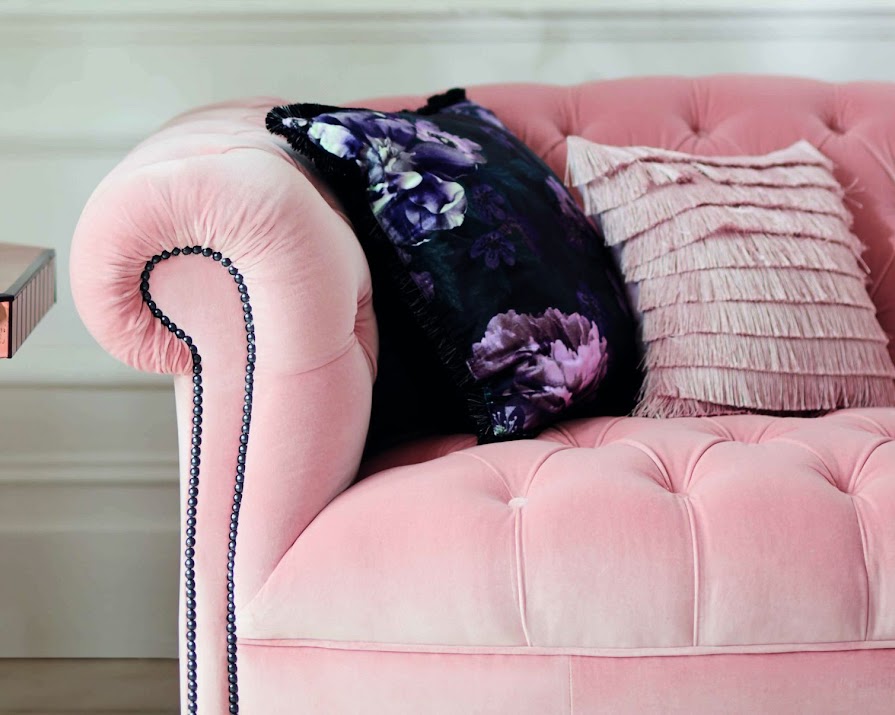 Win: lounge like a princess with DFS on this pink blush sofa