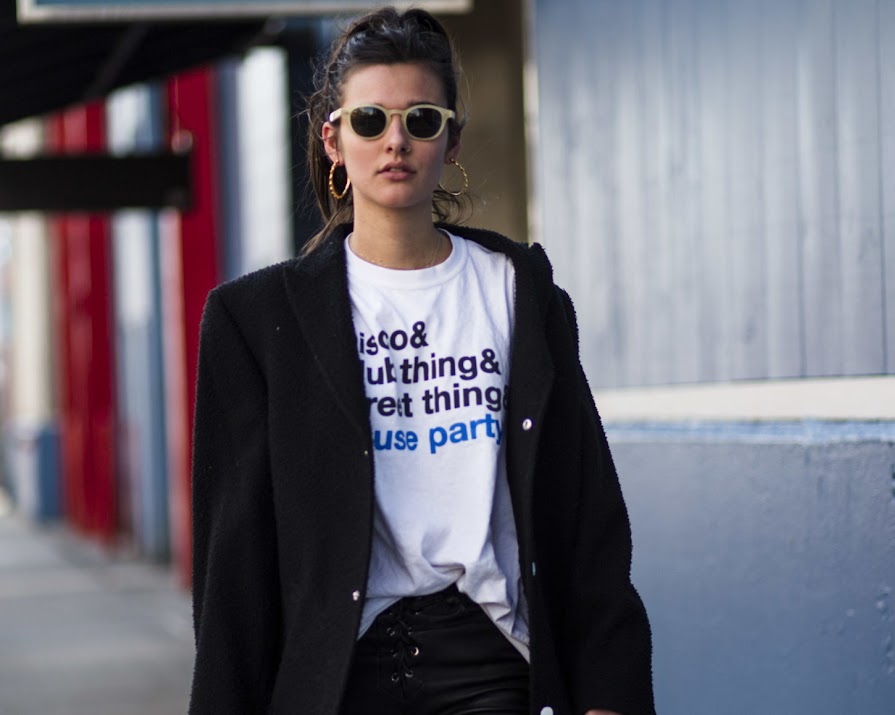 Inspiration for dressing-up your pants and t-shirt combo