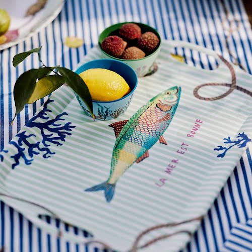 Nathalie Lete By The Sea Melamine Tray, €25