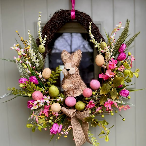 Bunny and Blossom Wreath, Holly & Willow, €59.95