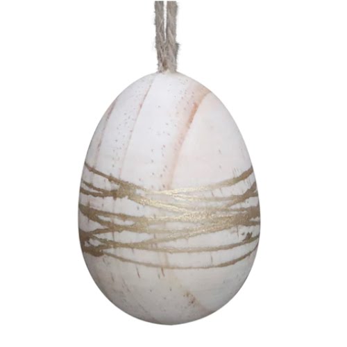 Easter egg with gold stripes, €5.50, LNH Edit
