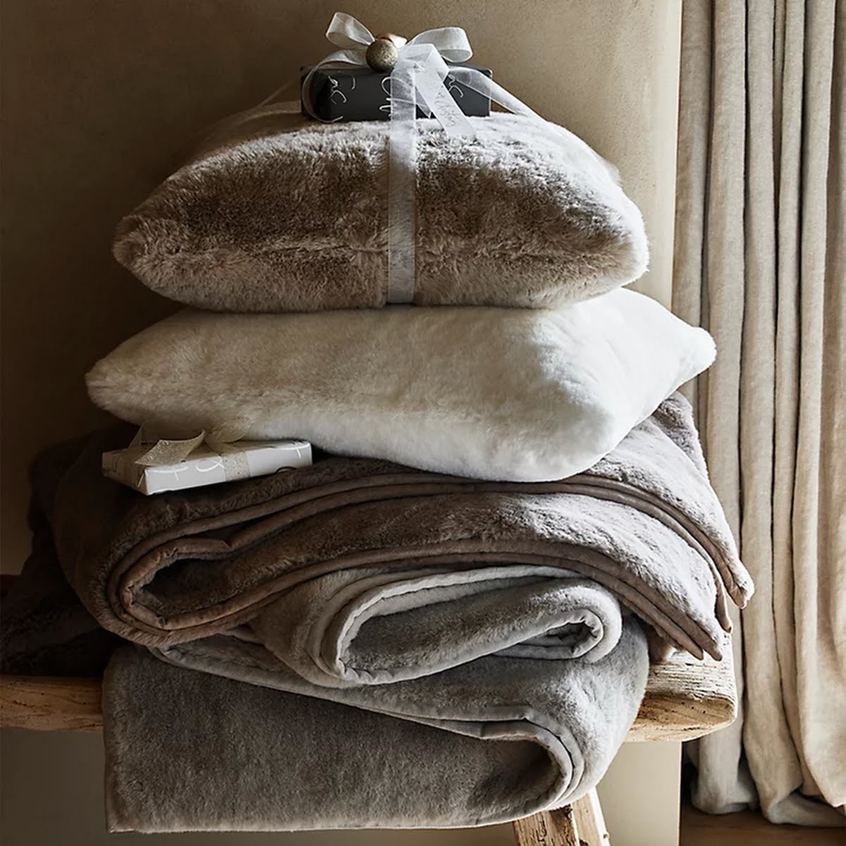 The White Company Super Soft Faux Fur Throw, From €221