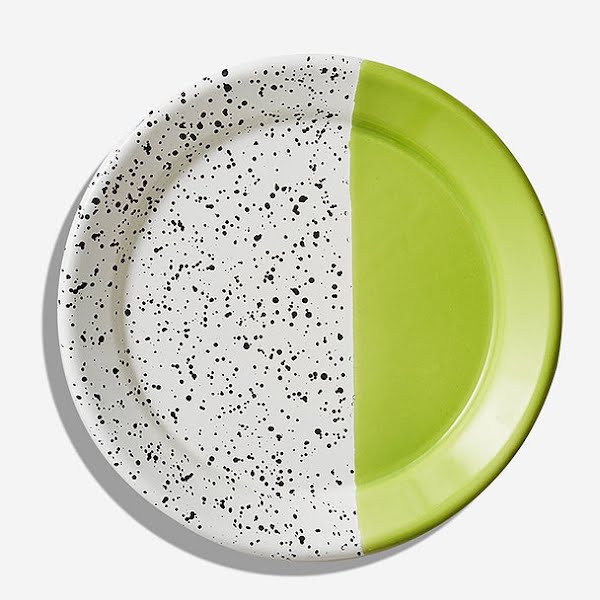 Enamel plate lime, €17.50, Olive & Thistle Interiors