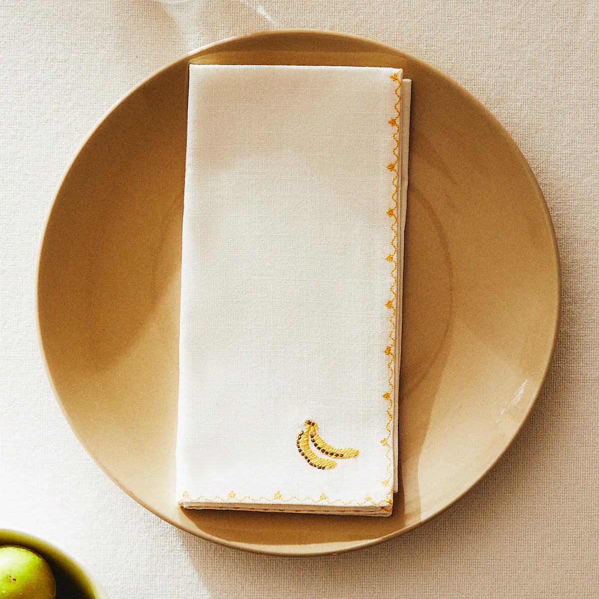 Zara Home, Napkins with Embroidered Banana, €15.99