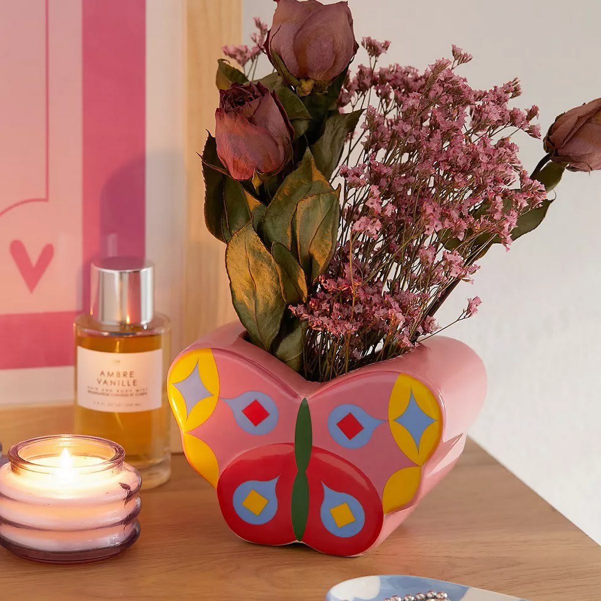 Urban Outfitters Butterfly Vase, €32