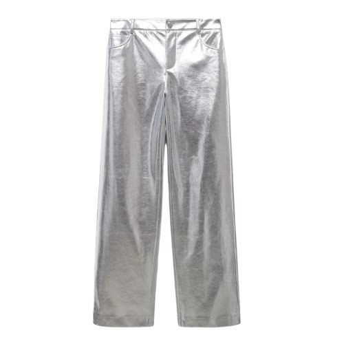 Wideleg Foil trousers, €49.99