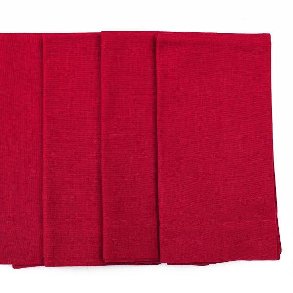 Claret Red Cotton Napkins, from €42