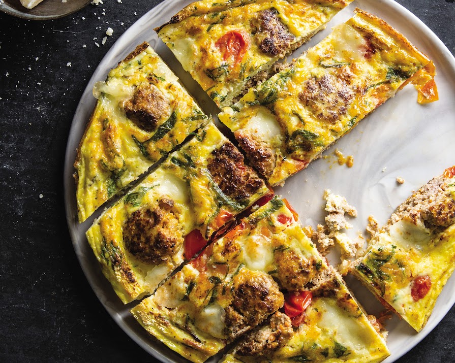 Looking for a good use for leftover meatballs? Try this frittata
