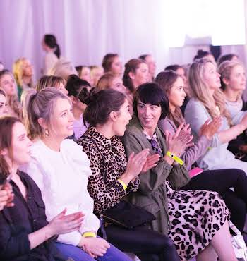 Audience members enjoy the Patrick Ta masterclass at IMAGE Beauty Festival 2019
