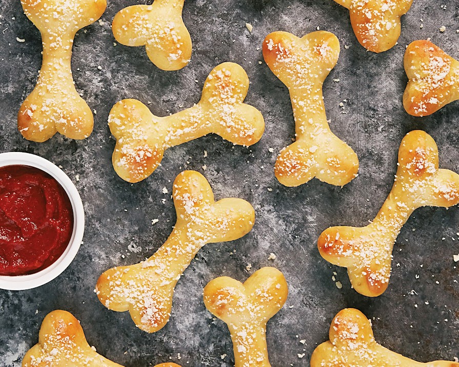 These breadstick bones are the perfect Halloween party snack