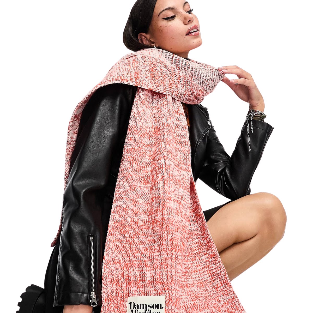 Oversized Scarf in Bright Red, €65.99