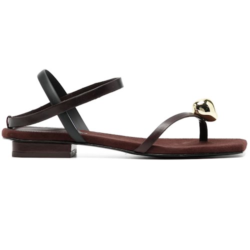 Cult Gaia Illene Square-Toe Leather Sandals, €527