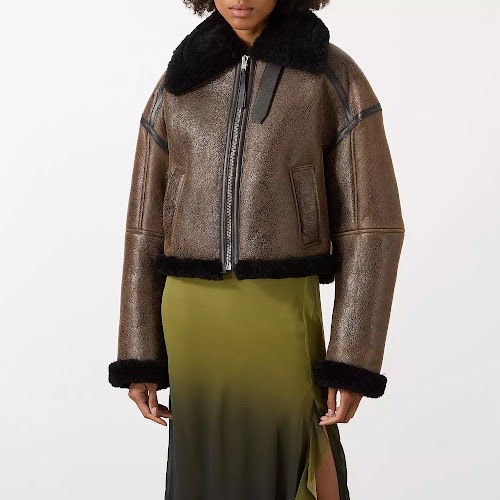 Acne Studios Leather Shearling Jacket, €2,300