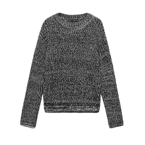 Mottled Round-Neck Sweater, €27.99