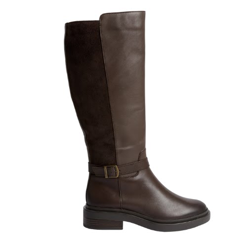 Wide Fit Leather Riding Knee High Boots, €155