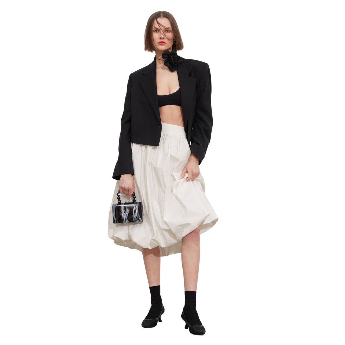 Bubble-Hem Midi Skirt, €119 , &Other Stories