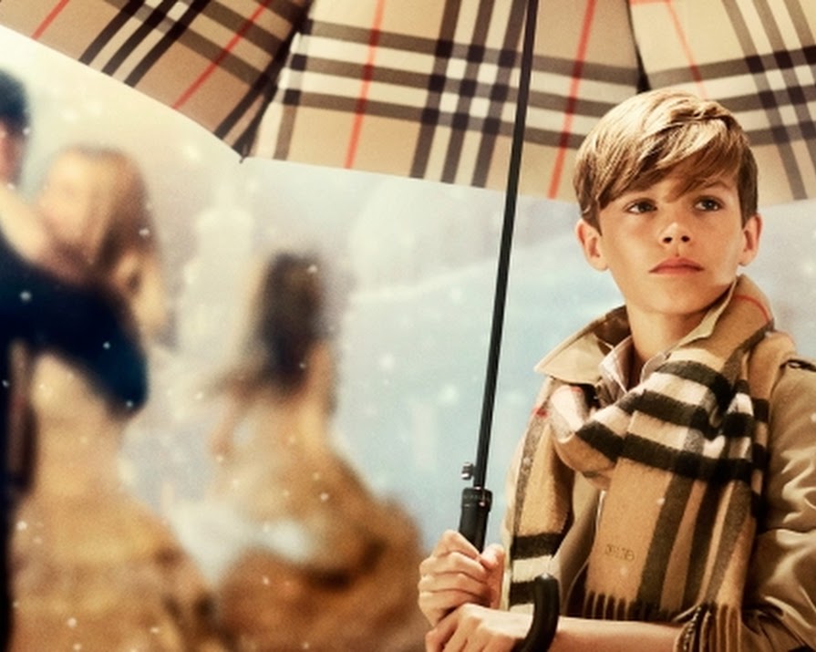Romeo Beckham in Burberry Christmas Ad