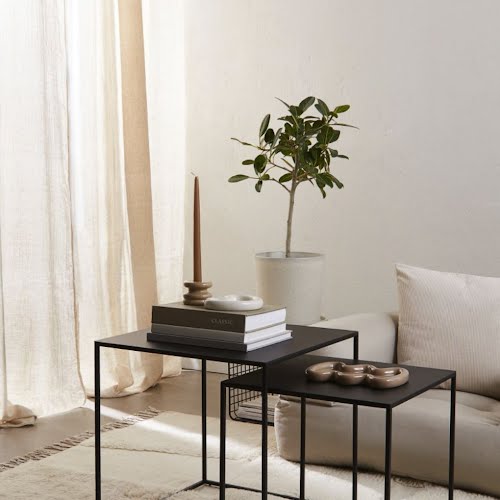 Metal nest of tables, €179, H&M