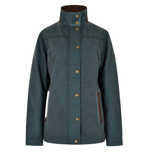 Mountrath Wax Jacket in Dark Pebble, €329