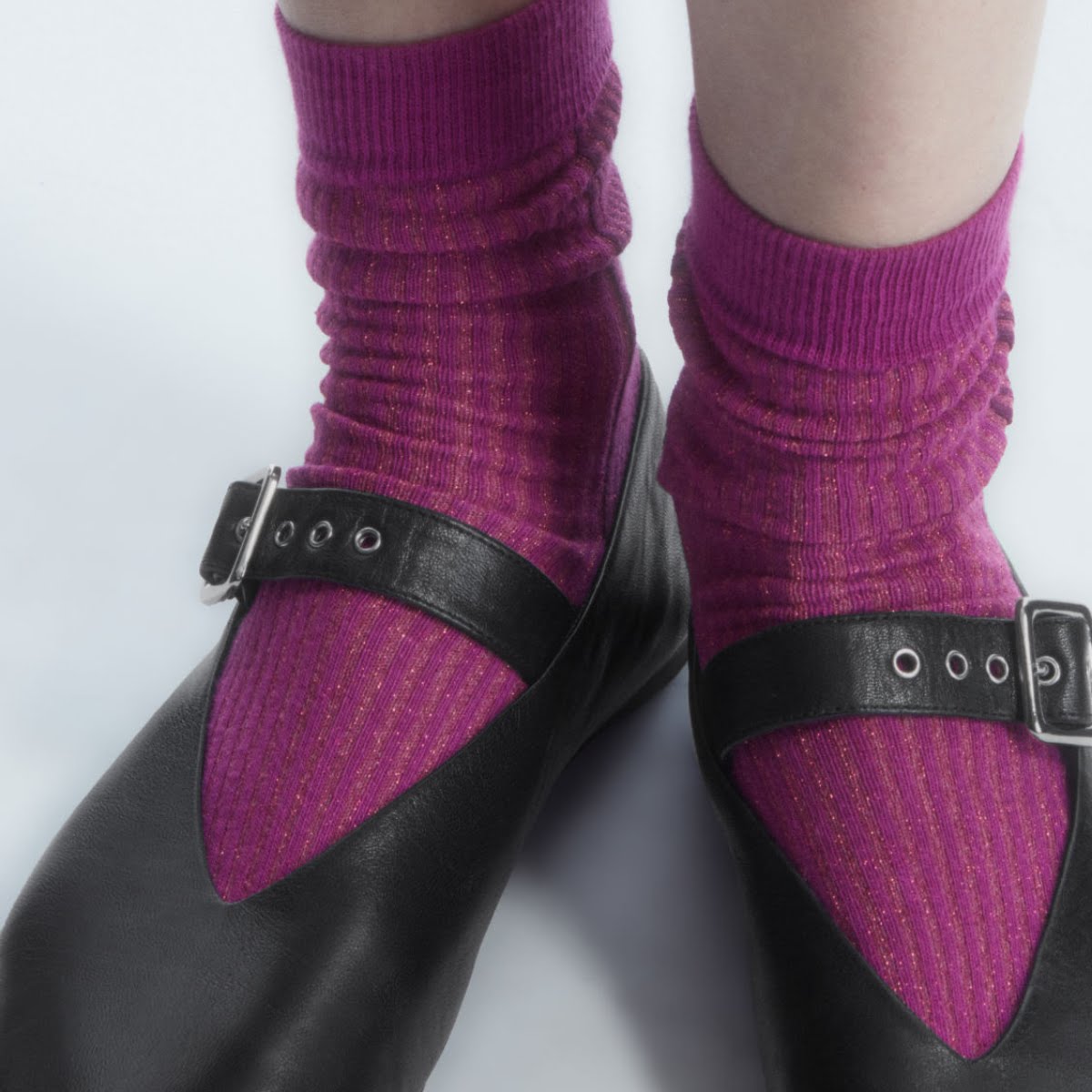 Two-Tone Sparkly Ribbed Socks, €9, COS