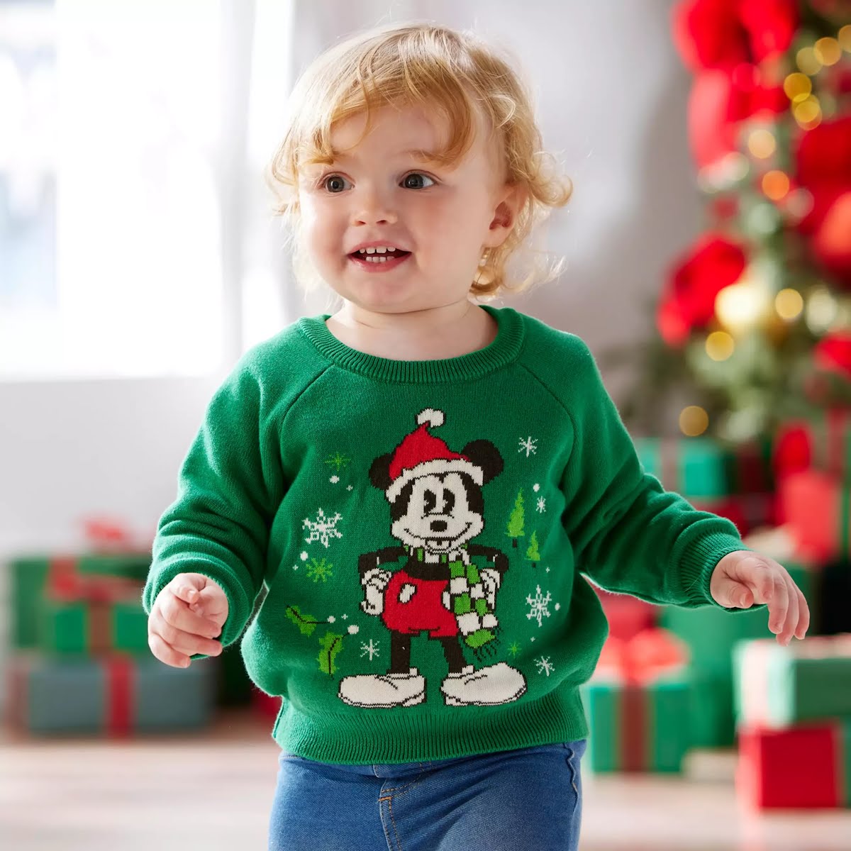 Mickey Mouse Festive Baby Jumper, €15