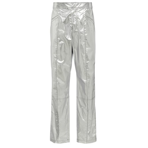 Isabel Marant Anea High-Rise Coated Cotton Pants, €504