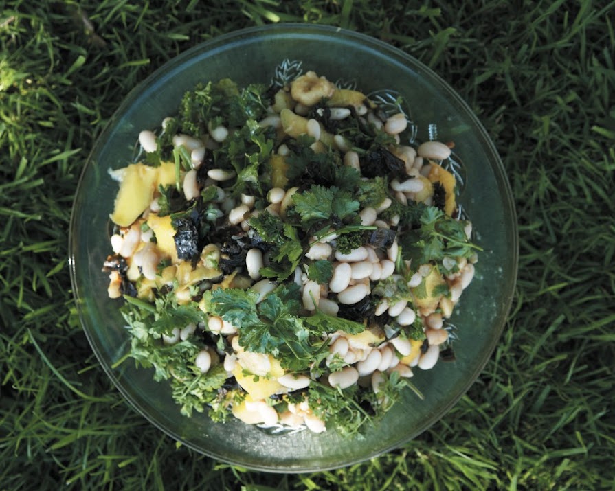 Cannellini Bean Salad with Marinated Alaria