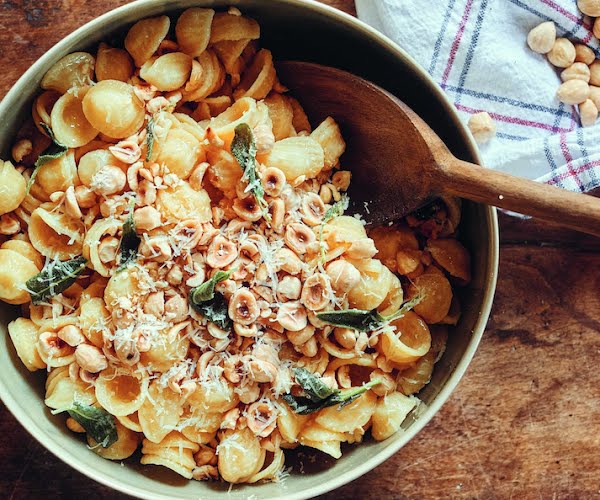 Supper Club: Orecchiette with hazelnuts and sage