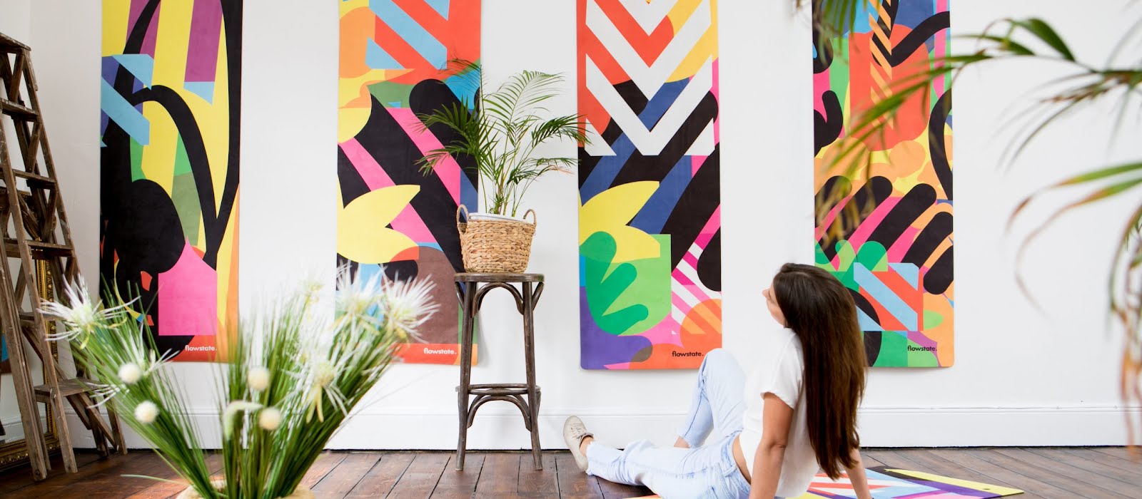These sustainable yoga mats are so beautiful they double as wall art