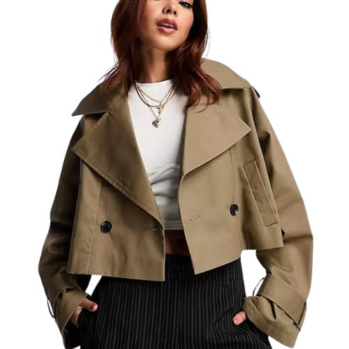 ASOS Design Cropped Trench, €54.99