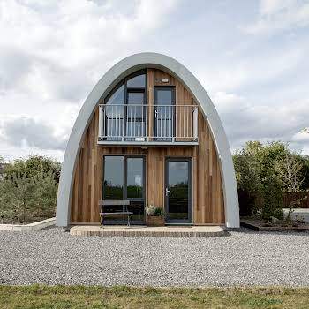Leather craftsman Garvan de Bruir built his own aeronautical-inspired modular home in Kildare