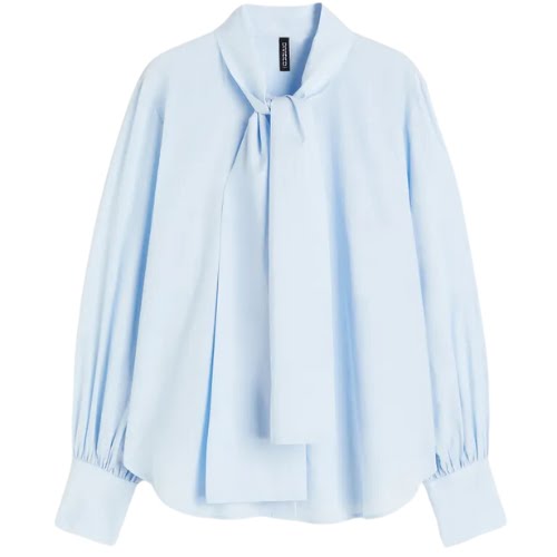 Bow-Collared Blouse, €24, H&M