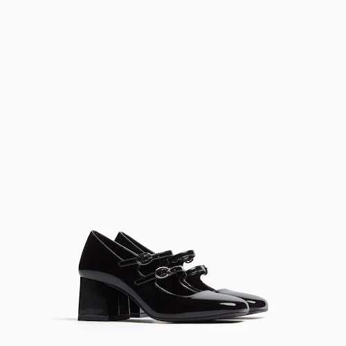 Mary Jane Block Heel Shoes, €39.99, Bershka