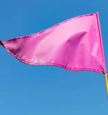 pink flags
