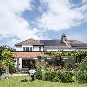 A covered outdoor space is the surprising highlight of this Dublin extension